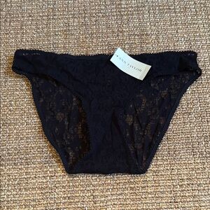 NWT Ann Taylor Black Lace Underwear